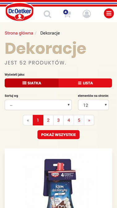 Dr.Oetker - PrestaShop 1.7 mobile