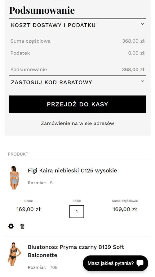 Ewa Bień - Magento online shop mobile