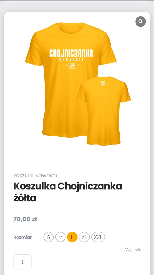 MKS Chojniczanka - Online shop mobile