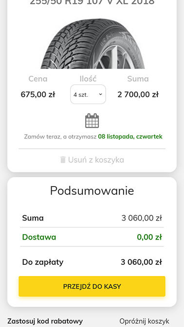 NoweOpony.pl - Magento 2 mobile