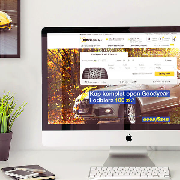 NoweOpony.pl - ecommerce, UI/UX